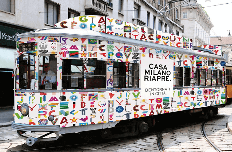 Milano riapre: bentornati! Sui mezzi pubblici ATM un gioioso e colorato augurio