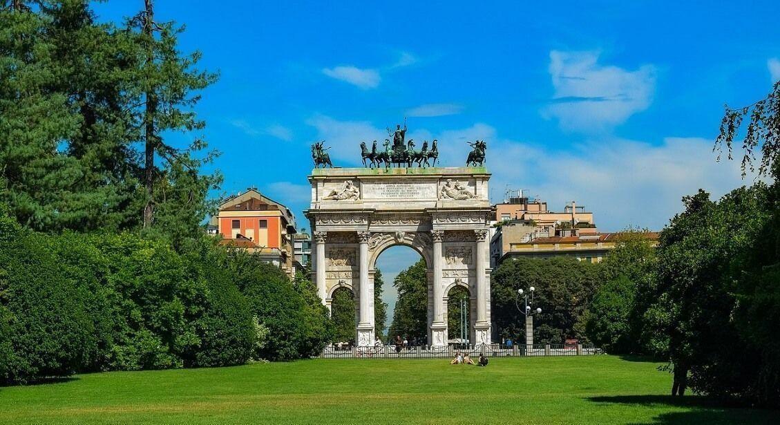 Parco Sempione a Milano in maggio