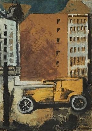 Mario Sironi, Il Camion giallo, 1919, Collezione Privata (in deposito al MAGA di Gallarate)